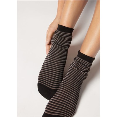 Kurze Socken mit Glitzer