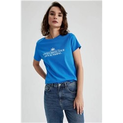Defacto Regular Fit Bisiklet Yaka Kısa Kollu %100 Pamuk Tişört Z8374AZ23SM