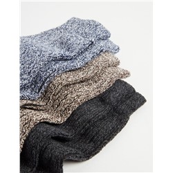 3 Pairs of Mountain Socks Pack, Men, Black