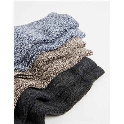 3 Pairs of Mountain Socks Pack, Men, Black