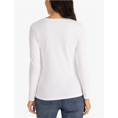 LONG SLEEVE V-NECK T-SHIRT