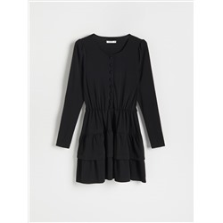 Minikleid mit Rüschen