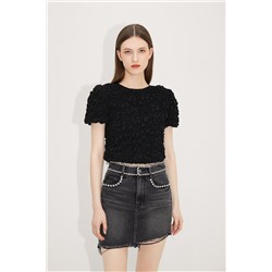 Crop top Negro