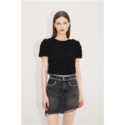 Crop top Negro