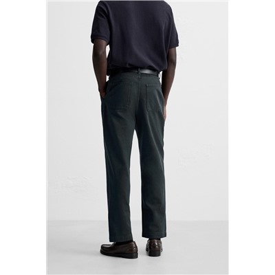 PANTALÓN REGULAR FIT PLIEGUES