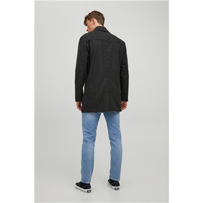 Chaqueta efecto doble prenda Gris oscuro