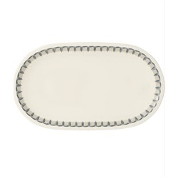Beilagenschale "Casale Blu" in Dunkelblau/ Beige - (B)28 x (T)16 cm