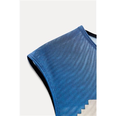 RENÉ MAGRITTE PRINT TULLE BODYSUIT