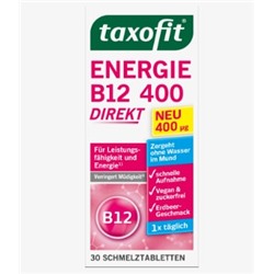 Vitamin B12, Energie Schmelztabletten (30 Stück), 4,5 g