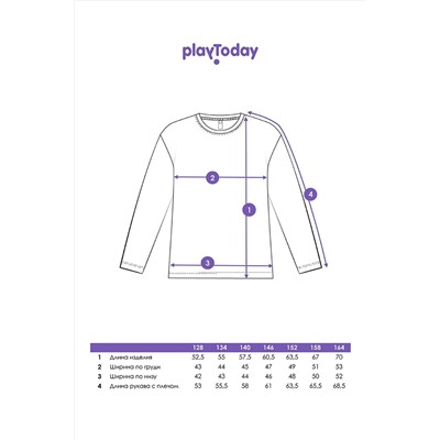 Лонгслив PLAYTODAY, 1050114