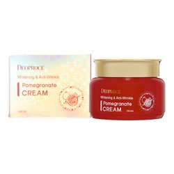 DEOPROCE WHITENING AND ANTI-WRINKLE POMEGRANATE CREAM Отбеливающий крем для лица против морщин с экстрактом граната 100мл