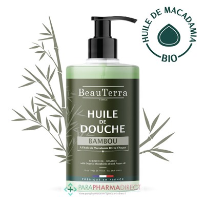BeauTerra Huile de Douche - Bambou 750 ml