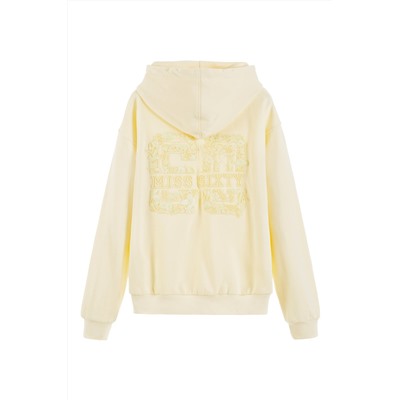Sudadera con capucha Amarillo claro