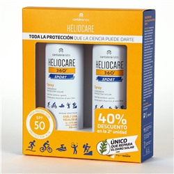 Heliocare 360 Sport Spray SPF 50 100ml PACK Duplo