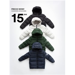 QUILTED JACKET WITH SLOGAN