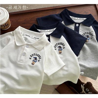 Детское Polo для мальчиков. Хлопок 70%