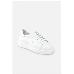 Avva Erkek Beyaz %100 Deri Esnek Taban Sneaker Ayakkabı B008000