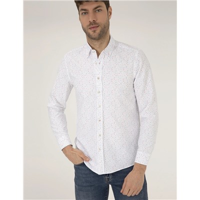 Pembe Slim Fit Uzun Kollu Gömlek