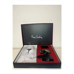 Pierre Cardin Erkek Kemer, Cüzdan, Kravat, Gömlek 4'lü Hediye Ve Çeyiz Seti PCCKKG01L