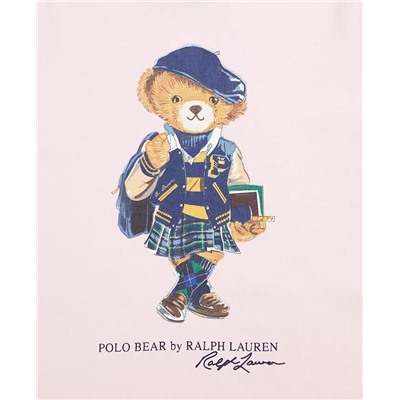 Polo Ralph Lauren Big Girls Polo Bear Cotton Jersey Tee