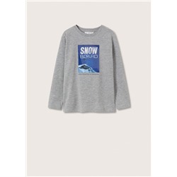 Camiseta manga larga estampada -  Niño | MANGO OUTLET España