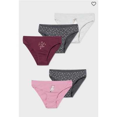 Multipack 5er - Slip - Bio-Baumwolle