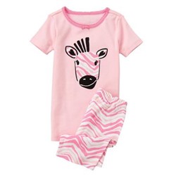 Zebra Shortie Two-Piece Gymmies®