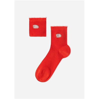 Kurze Socken für Mädchen mit maritimem Motiv