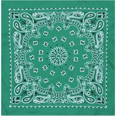 Kelly Green - Trainmen Bandana 22 In. X 22 In.