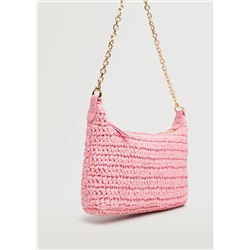 Bolso hombro rafia -  Mujer | MANGO OUTLET Melilla