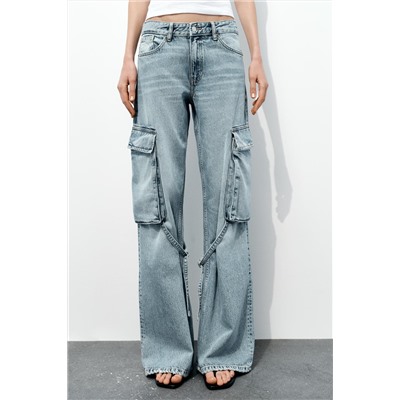 TRF CARGO MID-RISE JEANS