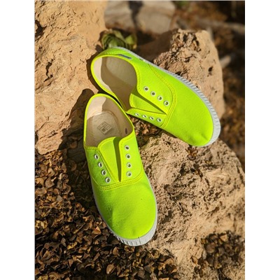INGLESITA 60 fluor amarillo+Pendientes flores PA37368 limón АКЦИЯ