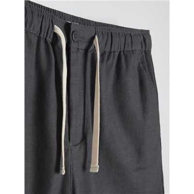 Shorts im Regular-Fit aus Leinenmischung