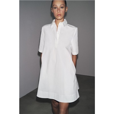 ZW COLLECTION POPLIN SHORT DRESS