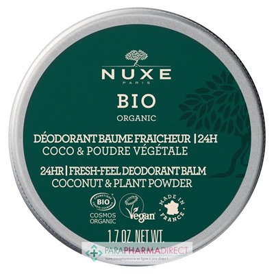 Nuxe Bio Déodorant Baume Fraîcheur 50 g