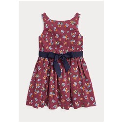 Floral Cotton Sateen Dress