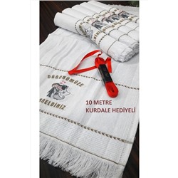 yörük tuhafiye Düğün Havlusu Araba Havlusu Konvoy Havlusu Kurdale Hediyeli 12li Paketli , Kalpli 12301
