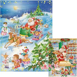 Windel Adventskalender Adventskalender mit 24 Vollmilchschokoladen-Figuren. UTZ CERTIFIED.