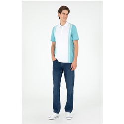 Erkek Regular Fit Polo Yaka Mint Tişört