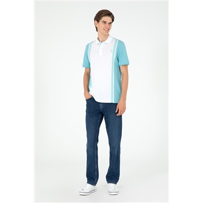 Erkek Regular Fit Polo Yaka Mint Tişört