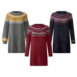 esmara® Damen Strickkleid mit Jacquardmuster