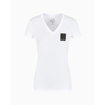 Slim fit T-shirt in stretch cotton jersey