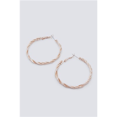 Pendientes aros entrelazados