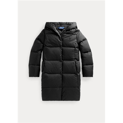 Girls 7-16 Quilted Hooded Down Coat