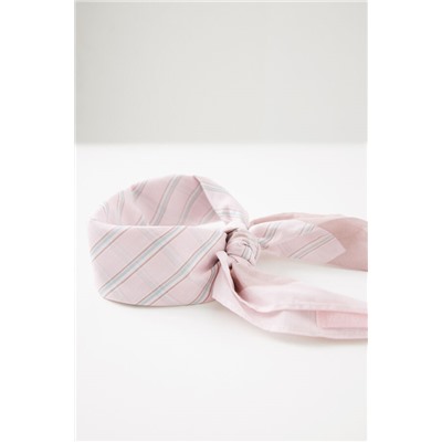 Pañuelo para cuello rayas rosa