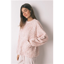 Pijama largo borreguito rosa