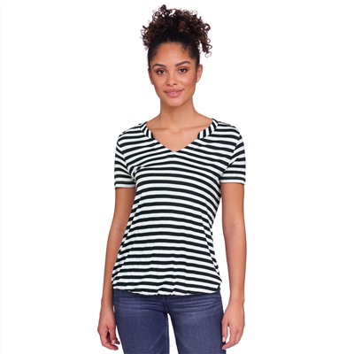 Damen T-Shirt im Streifen-Dessin