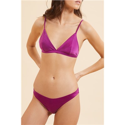 Sujetador de seda Milky Fucsia