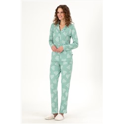 Kadın Mint Pijama Takımı