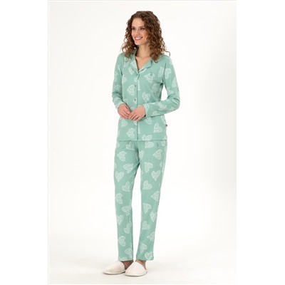 Kadın Mint Pijama Takımı